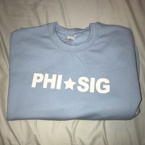 NWOT Phi Sigma Sigma Blue Sweatshirt